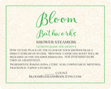 Lemon Ginger Menthol Aromatherapy Shower Steamers